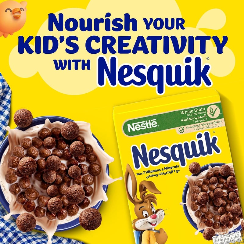 Nestlé Nesquik Chocolate Flavoured Cereals, 330g - Image 2